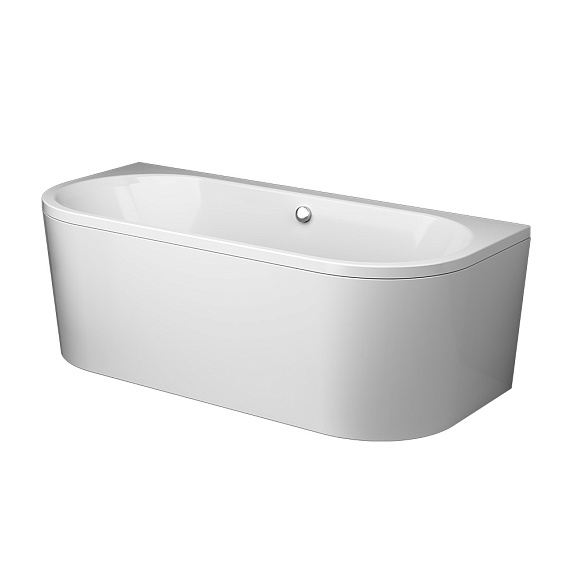 Ванна акриловая закругленная 170x75 AM.PM X-Joy W94A-170U75W-ARP белая глянцевая, комплект c каркасом, панелью-3