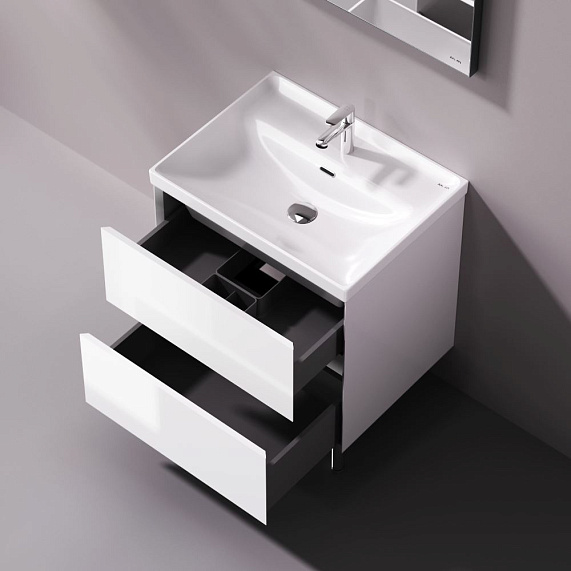 Тумба под раковину 60 AM.PM Above M9XFSX0602WG напольная, белая глянцевая-2