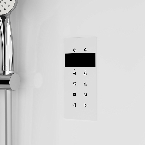 Душевая кабина 90x90 AM.PM Like W80C-020A-090MTA с гидромассажем и паровой баней, профиль хром, высокий поддон-2