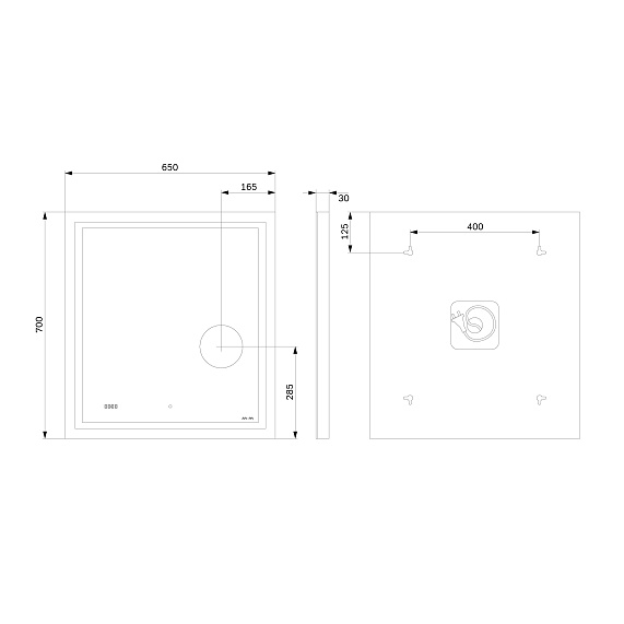 Мебель для ванной 60 AM.PM Gem S напольная, светлый дуб напольная-8