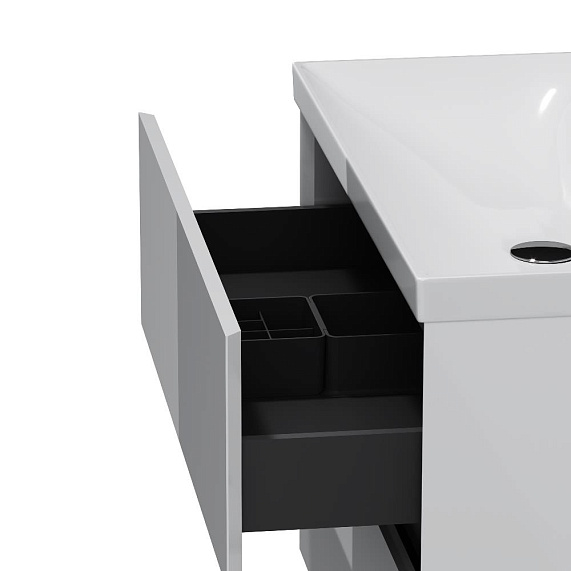Тумба под раковину 80 AM.PM Above M9XFSX0802WG напольная, белая глянцевая-8
