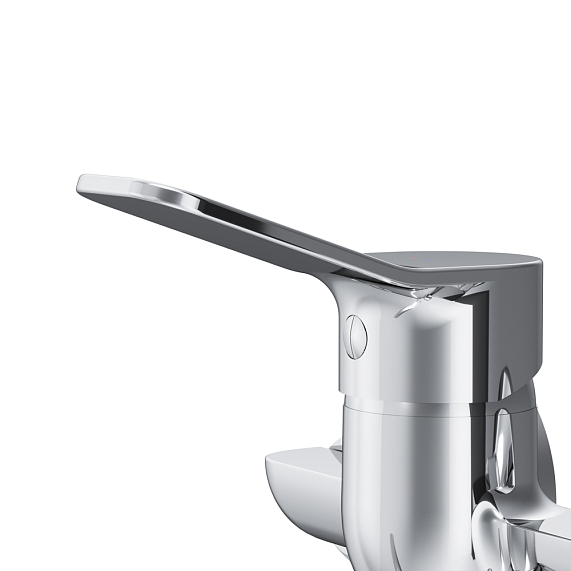 Смеситель для ванны и душа AM.PM X-Joy F85A90100 длинный излив, душевая лейка, шланг 1500, хром-5