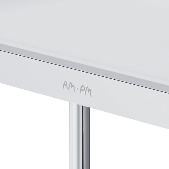 Держатель для туалетной бумаги настенный AM.PM Func A8F341400  с полочкой, хром, белый-6