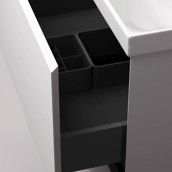 Тумба под раковину 60 AM.PM Above M9XFSX0602WG напольная, белая глянцевая-4