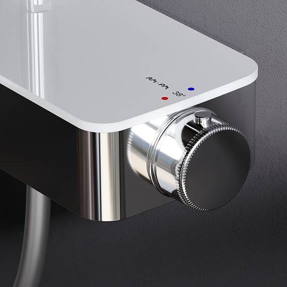 Душевая система AM.PM Inspire 2.0 F0750A400 стойка с тропическим душем, термостатом, хром-3