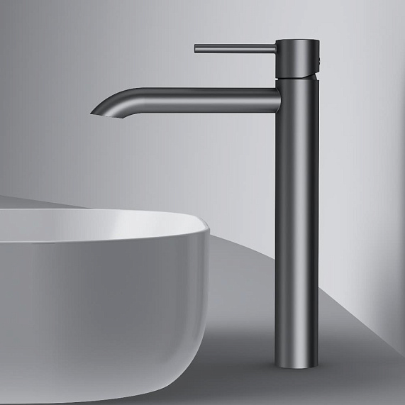 Смеситель для раковины (умывальника) AM.PM Libre F6092022 высокий черный-6