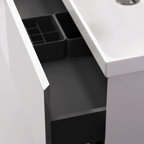 Тумба под раковину 80 AM.PM Above M9XFSX0802WG напольная, белая глянцевая-4