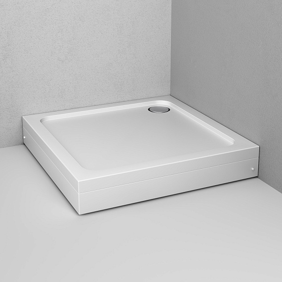 Поддон душевой 80x80 AM.PM Gem W90T-403-080W с сифоном, белый
