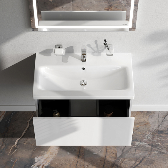 Тумба под раковину 75 AM.PM Gem M90FHX07521WG подвесная белый глянец-1