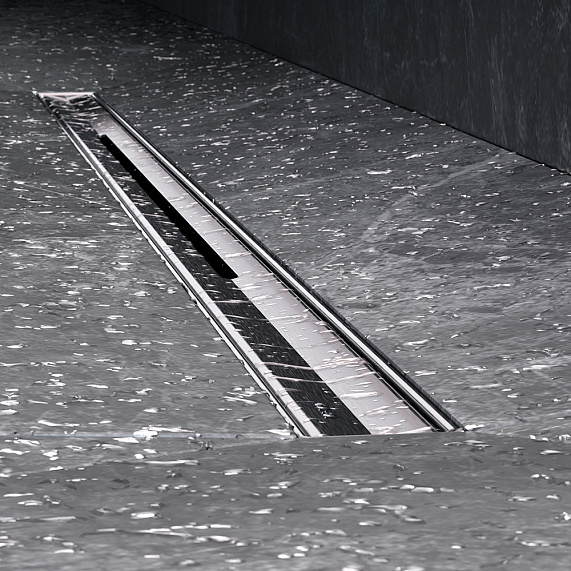 Душевой трап (лоток) 80 AM.PM MasterFlow Slim W01SC-S11-080-05SB комбинированный затвор со стальной матовой решеткой-6