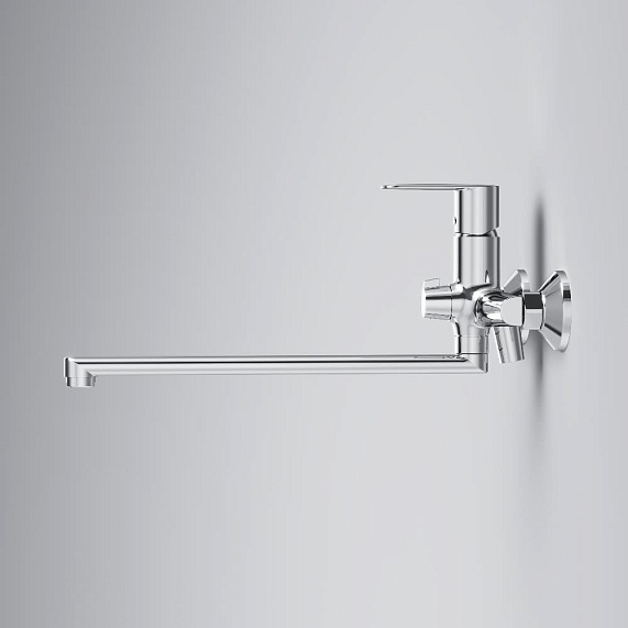 Смеситель для ванны и душа AM.PM Above F9X90200 длинный излив, хром-8