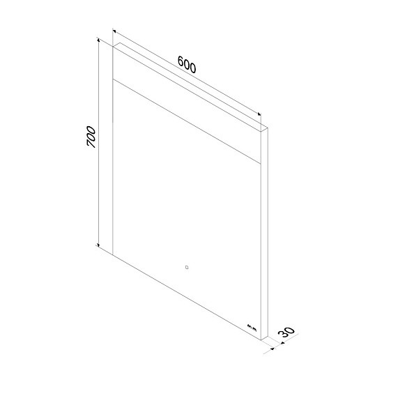 Зеркало с подсветкой в ванную прямоугольное 60 AM.PM Libre M60MOX0601SA с антизапотеванием сенсорное-10