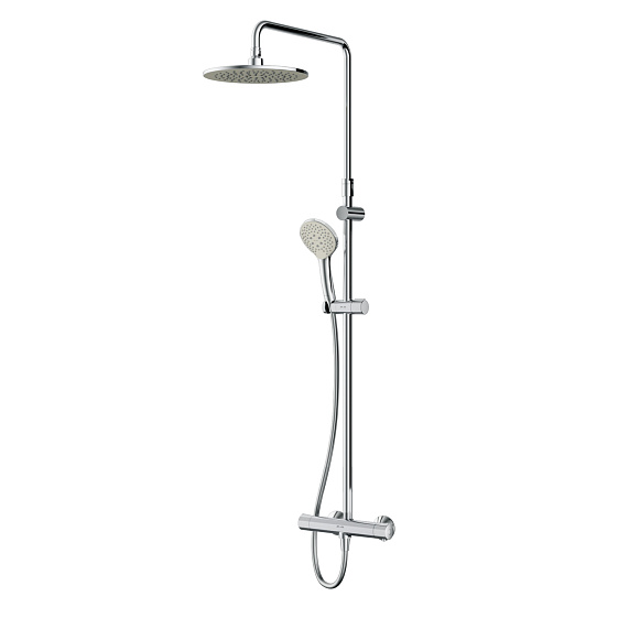Душевая система AM.PM Gem F0790420 стойка с тропическим душем, термостатом, хром-10