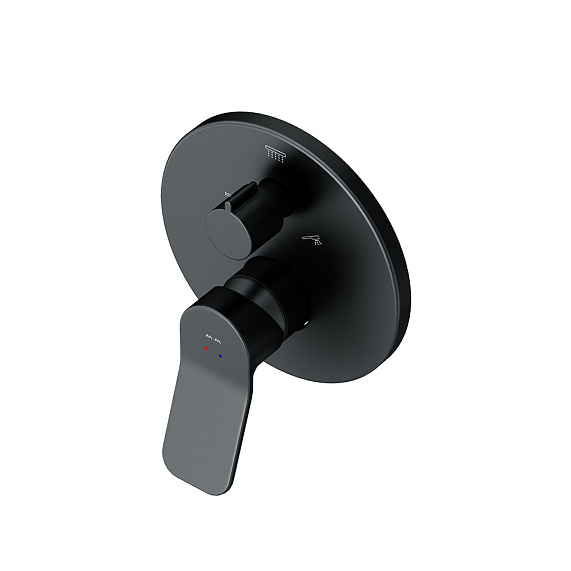 Встраиваемая душевая система AM.PM X-Joy FB85A3RH32 черный: тропический верхний душ, излив с душевой лейкой-9