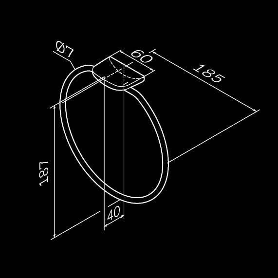 Кольцо для полотенец AM.PM Inspire 2.0 A50A34400 хром-7