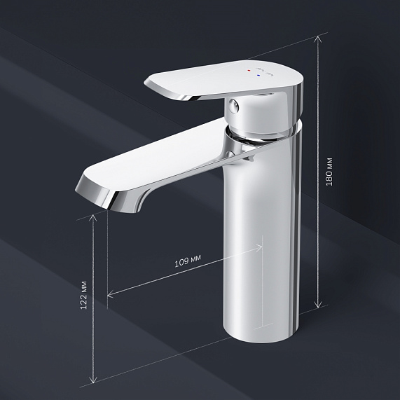 Смеситель для раковины (умывальника) AM.PM Func F8F02100 хром-7