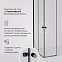 Душевое ограждение без поддона 80x80 AM.PM X-Joy W94G-403-8080-BT1K профиль черный матовый