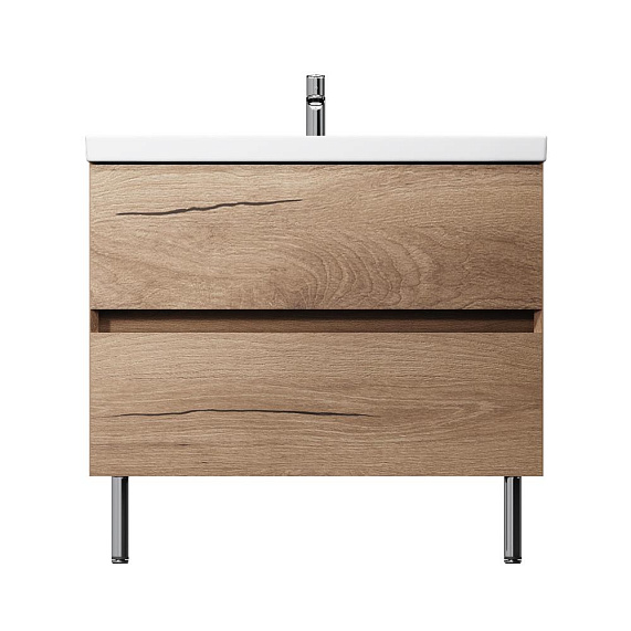 Тумба с раковиной 80 AM.PM Above M9X-FSX0802OF-WCC0800WG напольная,под дерево-10