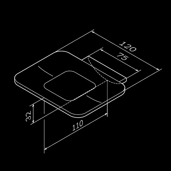 Мыльница стеклянная настенная AM.PM Inspire 2.0 A50A34222 черная-7