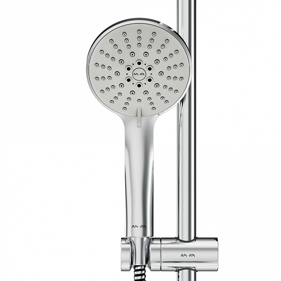 Душевой гарнитур AM.PM Spirit F0170064 штанга, шланг, лейка 5 режимов, хром-2