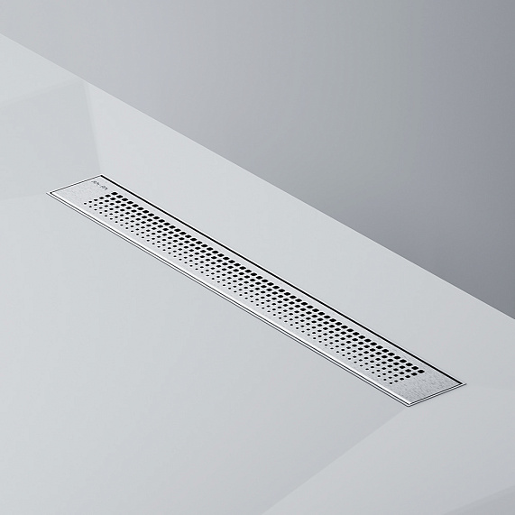 Душевой трап (лоток) 60 AM.PM PrimeFlow W02SC-P11-060-01SB комбинированный затвор со стальной матовой решеткой-8