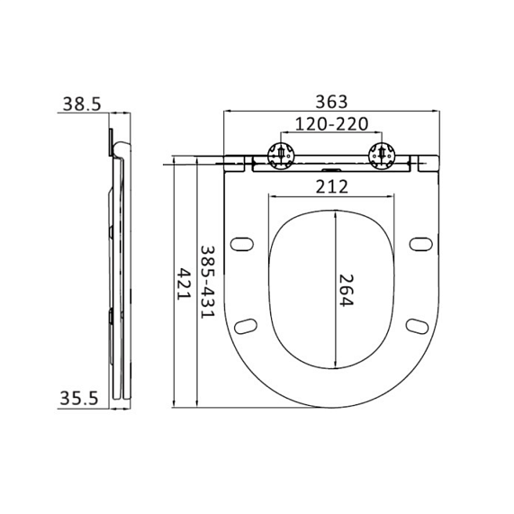 Унитаз подвесной AM.PM Spirit 2.0 C701700WH безободковый c сиденьем микролифт 57WH, белый-8
