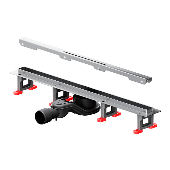 Душевой трап (лоток) 60 AM.PM MasterFlow Slim W01SC-S11-060-05SB комбинированный затвор со стальной матовой решеткой-10