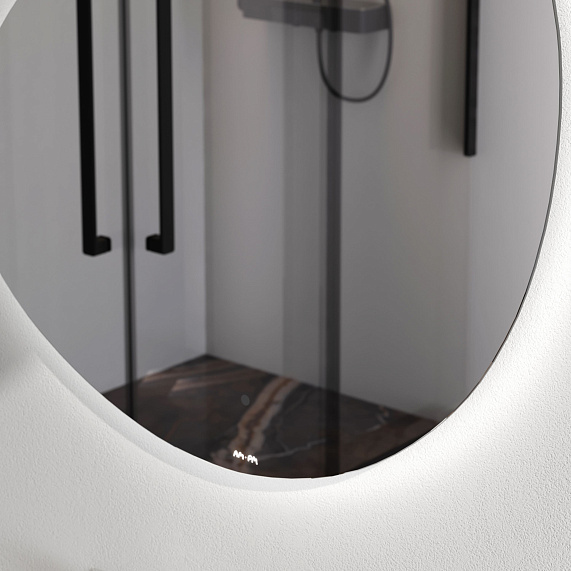 Зеркало с подсветкой в ванную закругленное 80 AM.PM X-Joy M85MOX50801WG сенсорное-3