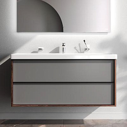 Тумба под раковину 120 AM.PM Stern M7LFHX1202GM под дерево