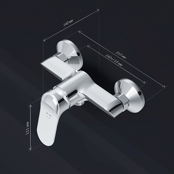 Смеситель для душа AM.PM Sunny F85C20000 хром-6
