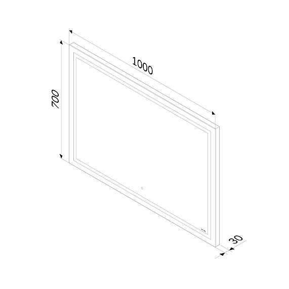 Зеркало с подсветкой в ванную прямоугольное 100 AM.PM Gem M91AMOX1001WG сенсорное-9