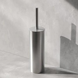 Ершик для унитаза AM.PM Sense L A7433500 с металлической напольной подставкой, сатин