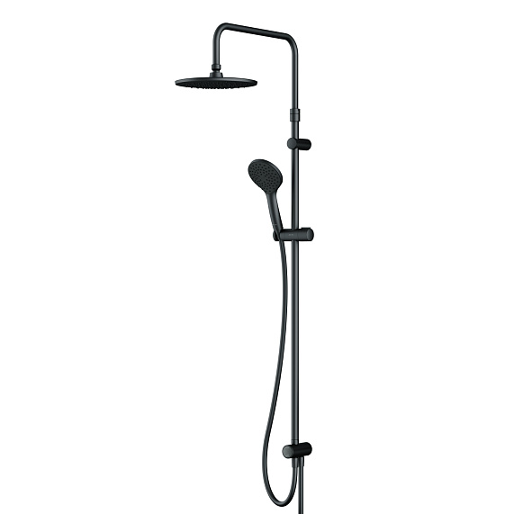 Душевая система AM.PM Gem F0790022 стойка с тропическим душем, черная-10