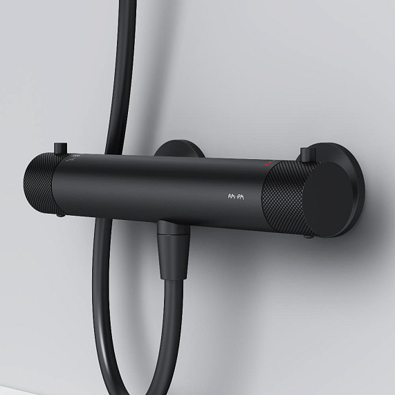 Смеситель для душа AM.PM Libre F6040022 термостат, черный-6