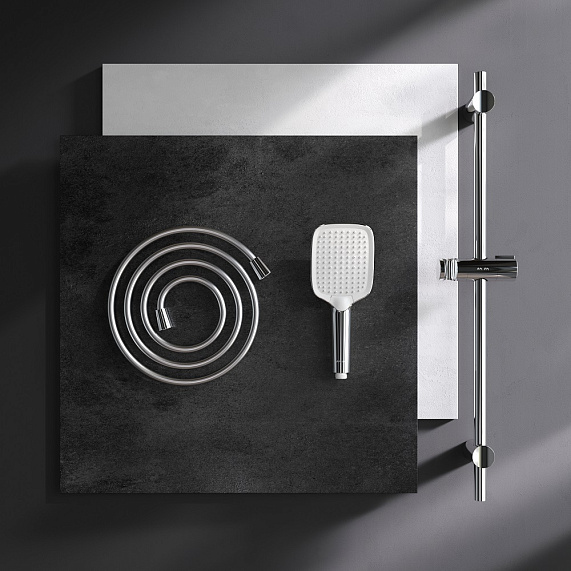Душевой гарнитур AM.PM Func F018F000 штанга, шланг, лейка 3 режима, хром-2