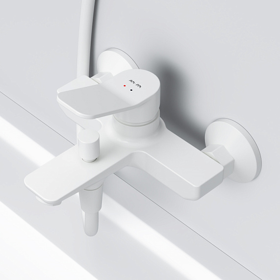 Смеситель для ванны и душа AM.PM X-Joy F85A10033 белый-2