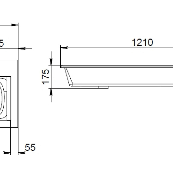 Раковина мебельная 120 AM.PM Spirit 2.0 M70AWCD1202WG белая встраиваемая-2