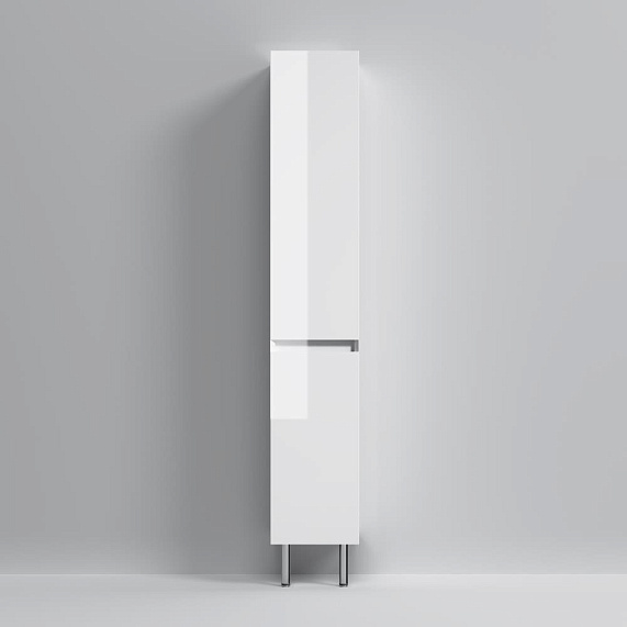 Шкаф-пенал для ванной 35 AM.PM Above M9XCSR0352WG напольный, правый, белый глянцевый-2