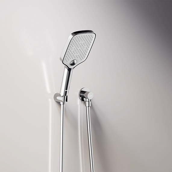 Встраиваемая душевая система Damixa Gala 953510000 хром: тропический верхний душ, ручной душ, излив-4