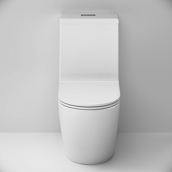 Унитаз напольный AM.PM Func C8F8900SC безободковый с сиденьем микролифт, белый-5