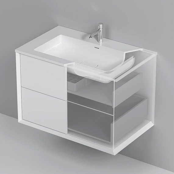 База под раковину 80 AM.PM Libre M60FHX0802WM подвесная белая матовая-7