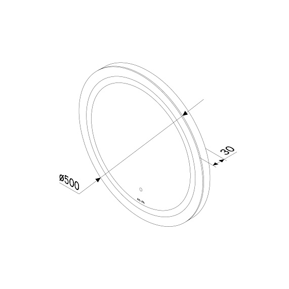Зеркало с подсветкой в ванную круглое 50 AM.PM X-Joy M85AMOX0501WG сенсорное-9