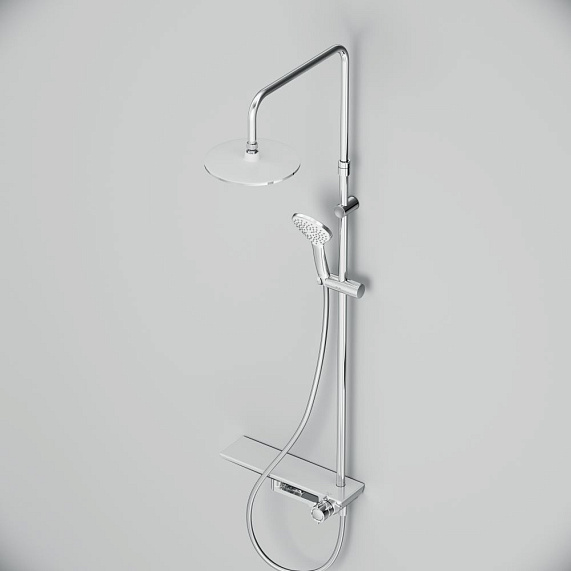 Душевая система AM.PM Gem F0790700 стойка с тропическим душем, смесителем, изливом, хром-5