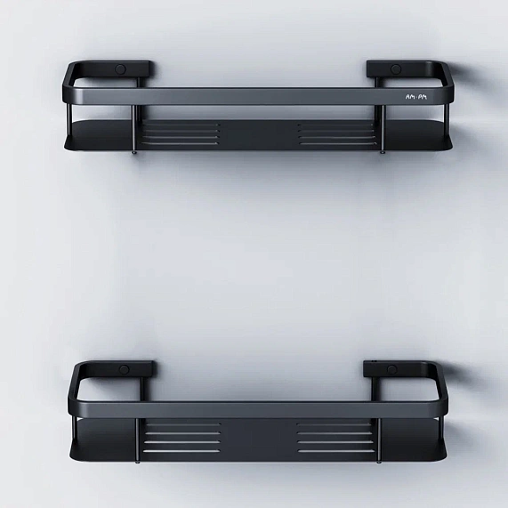 Полка в ванную AM.PM Sense L A7453222 двухъярусная черная-3