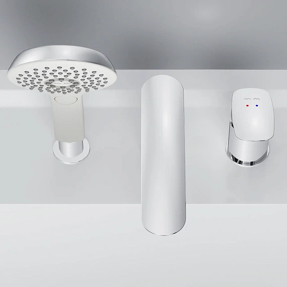 Смеситель для ванны и душа AM.PM Inspire 2.0 F50A01300 на борт, душевая лейка, шланг 1500, хром-3
