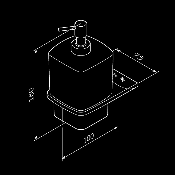 Дозатор для мыла настенный стеклянный AM.PM Inspire 2.0 A50A36900 хром-7