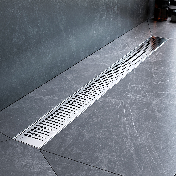 Душевой трап (лоток) 80 AM.PM MasterFlow W01SC-P11-080-01SB комбинированный затвор со стальной матовой решеткой-4