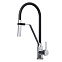 Смеситель для кухни AM.PM Like F8013000 высокий, хром, с черным гибким изливом