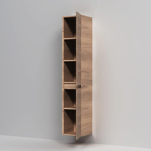 Шкаф-пенал для ванной 35 AM.PM Above M9XCHR0352OF навесной правый под дерево-5