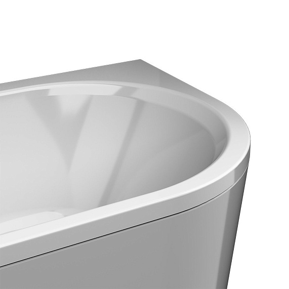 Ванна акриловая закругленная 180x80 AM.PM X-Joy W94A-180U80W-ARP белая глянцевая комплект c каркасом, панелью-8